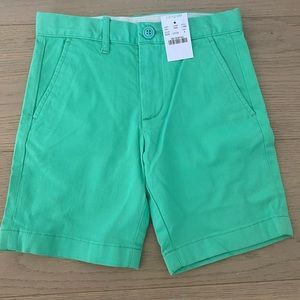 NEW Boy's CREWCUTS Green COTTON EVERYDAY Stretch SHORTS Size 6 Adjustable Waist